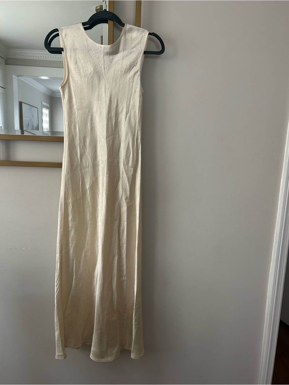 Sleeveless Maxi Dress in Cream - Minimalist Elegant Style